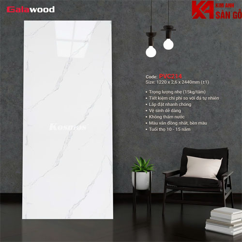 Tấm Ốp Tường PVC Giả Đá Galawood-214